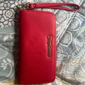Red juicy couture long wallet /wristlet